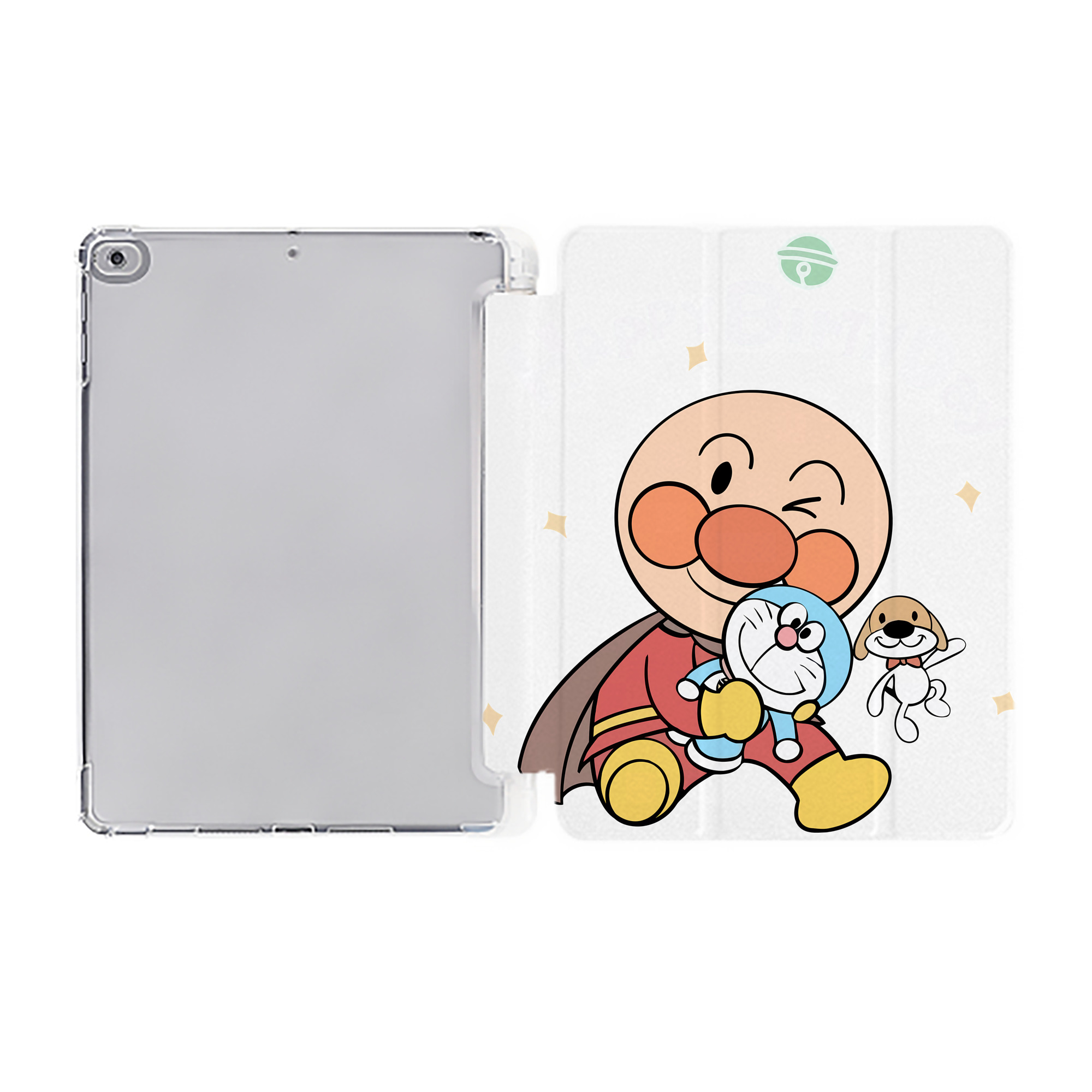 （画像用） アンパンマン Anpanman IPad ケース ペン収納付き 三つ折りスタンド PUレザー×シリコン 対応機種9.5/10.5/10.9インチ